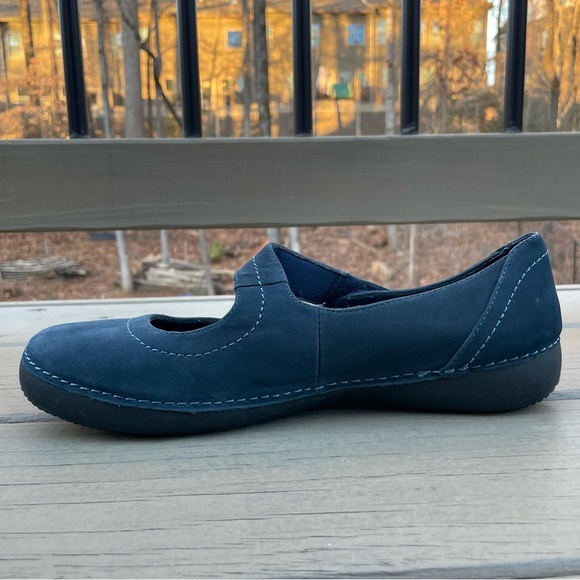 Vionic Cloud Harper navy blue suede Mary Jane slip on shoes size 9.5 Wide - Picture 10 of 15